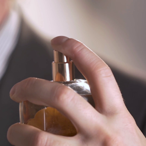 man with perfume